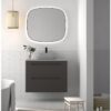 Conjunto mueble de baño con lavabo sobre encimera de microtec Paris Avila Dos principal 1