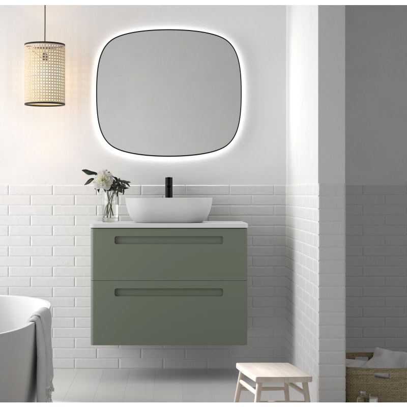 Mueble de baño con encimera de piedra compacta Paris Avila Dos principal 0