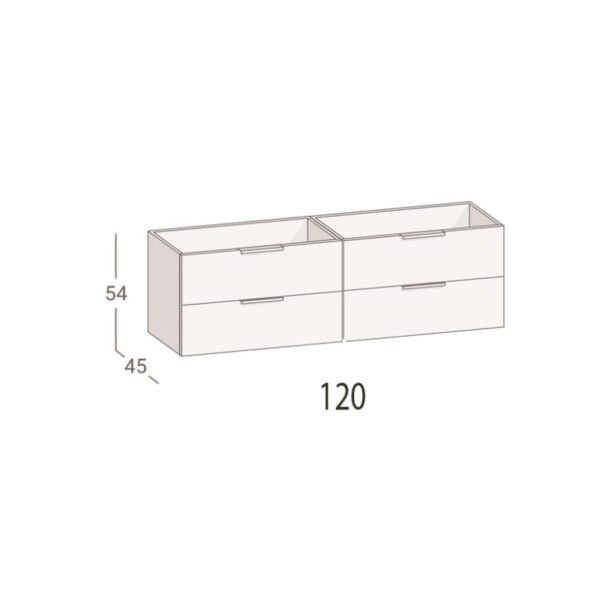 Mueble de baño Ávalon Torvisco croquis 2