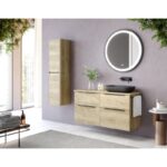 Mueble de baño con encimera de madera Galsaky Coycama principal 0