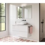 Mueble de baño con encimera blanca de resina Dai Top Royo principal 0