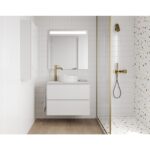 Mueble de baño con encimera blanca de resina Dai Top Royo principal 1