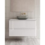 Mueble de baño con encimera blanca de resina Dai Top Royo detalle 3