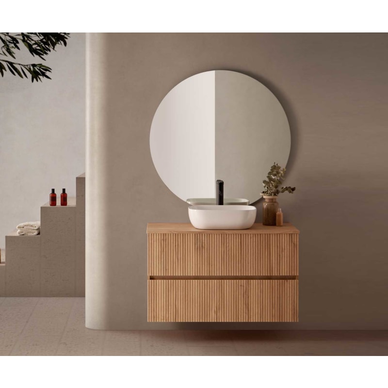 Conjunto mueble de baño con lavabo sobre encimera Etna Sanchís principal 0