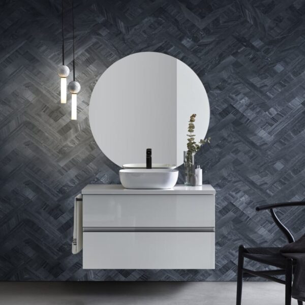 Conjunto mueble de baño con lavabo sobre encimera Hana Sanchís principal 0