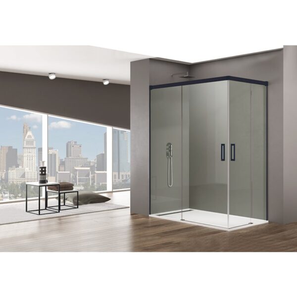 Mampara de ducha Basic negra GME principal 0