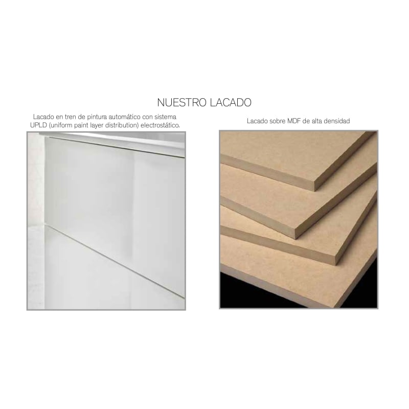Conjunto mueble de baño con lavabo sobre encimera Etna Sanchís opción 9