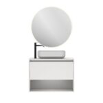 Conjunto mueble de baño con lavabo sobre encimera Niwa Top Amizuva 3D 9