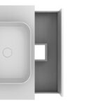 Conjunto mueble de baño con lavabo sobre encimera Niwa Top Amizuva detalle 4