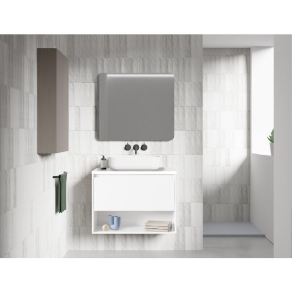 Conjunto mueble de baño con lavabo sobre encimera Niwa Top Amizuva principal 1