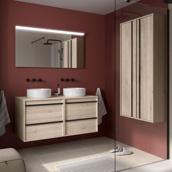 Mueble de baño con encimera de madera Attila Salgar principal 3