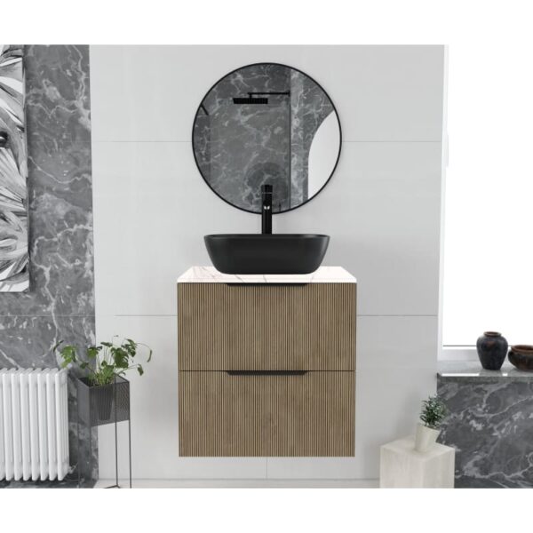 Mueble de baño con encimera Stein de piedra Ávalon Torvisco principal 0