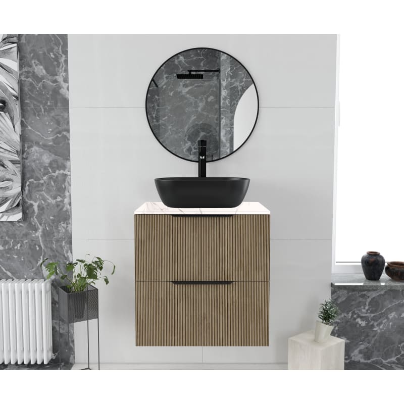 Mueble de baño con encimera Stein de piedra Ávalon Torvisco principal 0