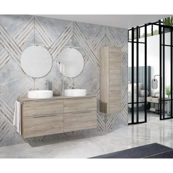 Mueble de baño con encimera de madera Galsaky Coycama principal 1