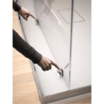 Mampara de ducha Bella negro mate (BL607+BL602+BL103) Kassandra detalle 1