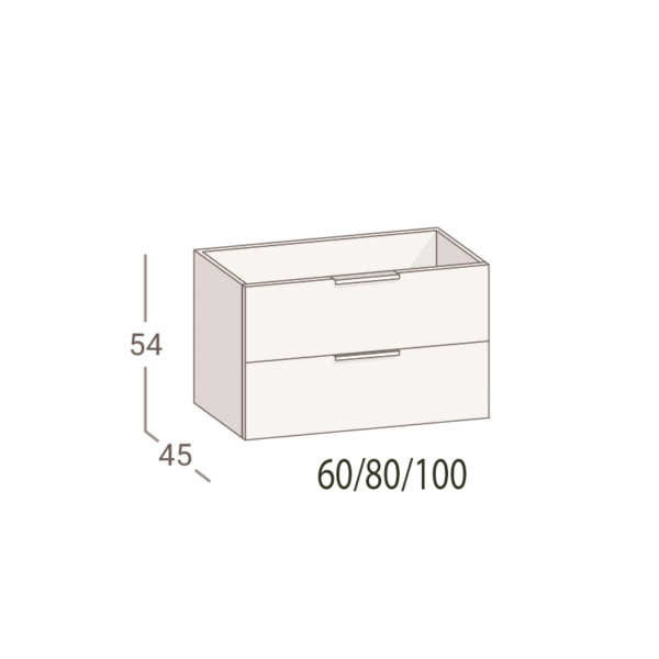 Mueble de baño Ávalon Torvisco croquis 2