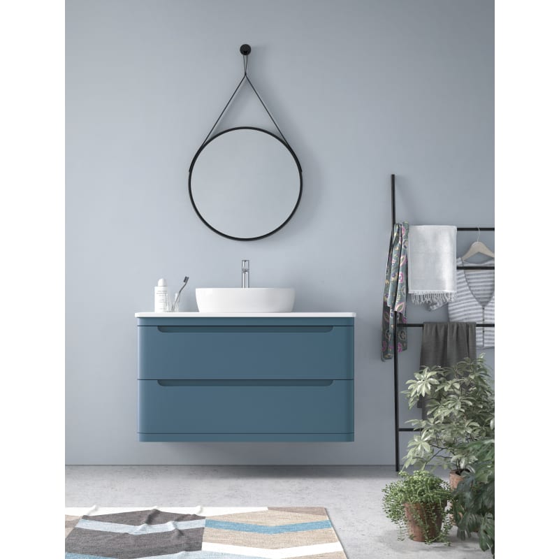 Mueble de baño con encimera de piedra compacta Loop Avila Dos principal 0