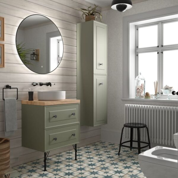Mueble de baño con encimera de madera Renoir vintage Salgar principal 1