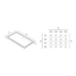 Plato de ducha de resina Infinity Nuovvo croquis 5