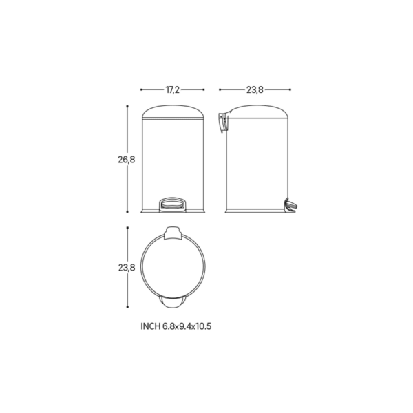 Papelera de baño Start Cosmic croquis 1