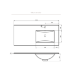 Conjunto mueble de baño Granada Viso Bath croquis 16