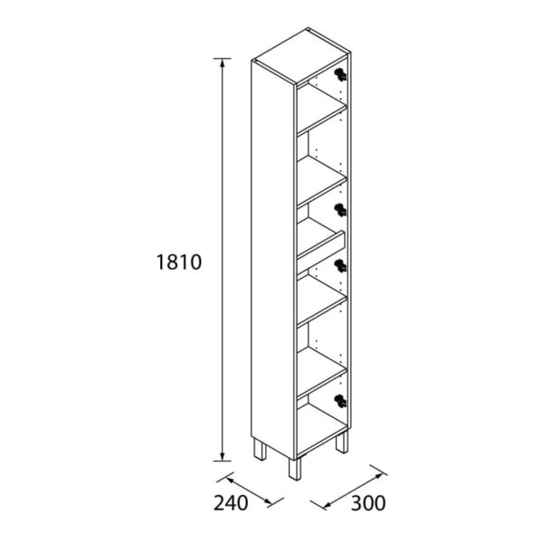 Columna de baño Infinity Salgar detalle 2