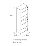 Columna de baño Infinity Salgar croquis 2