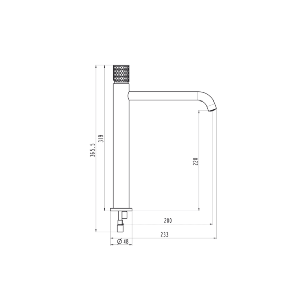 Grifo de lavabo Helios GME croquis 7