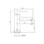 Grifo de lavabo Iony GME croquis 3