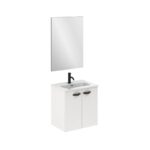 Conjunto completo mueble de baño fondo reducido 35 cm Aneko Amizuva 3D 14