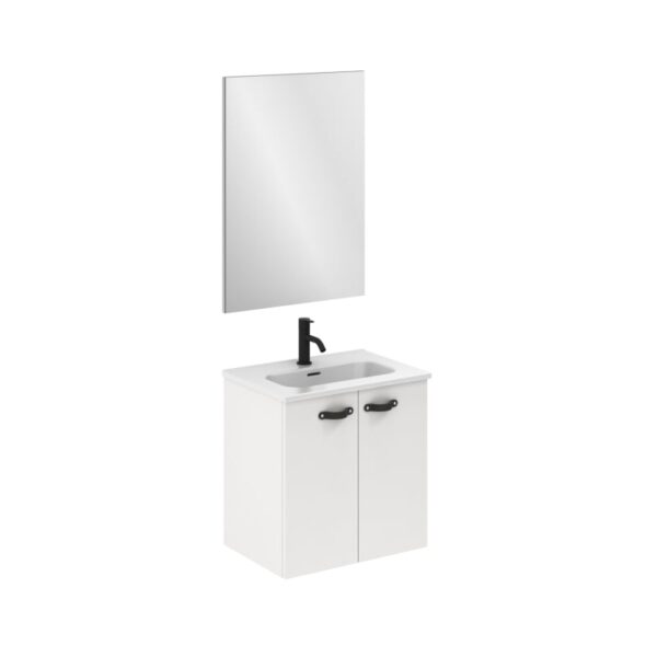 Conjunto completo mueble de baño fondo reducido 35 cm Aneko Amizuva 3D 14