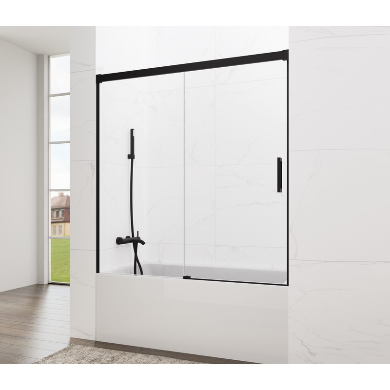 Mampara de bañera Basic negro mate GME principal 0