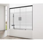 Mampara de bañera Basic Spazio negro mate GME principal 1