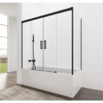 Mampara de bañera Basic Spazio negro mate GME principal 1