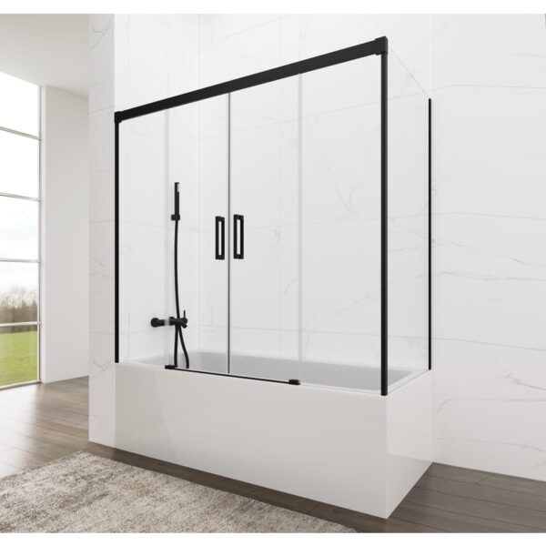 Mampara de bañera Basic Spazio negro mate GME principal 1