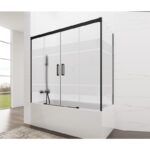 Mampara de bañera Basic Spazio negro mate GME principal 0