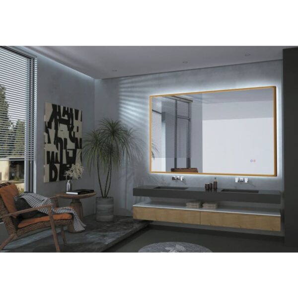 Espejo de baño con luz LED California Ledimex ambiente 1