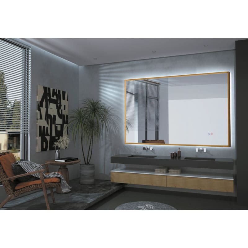 Espejo de baño con luz LED California Ledimex ambiente 1