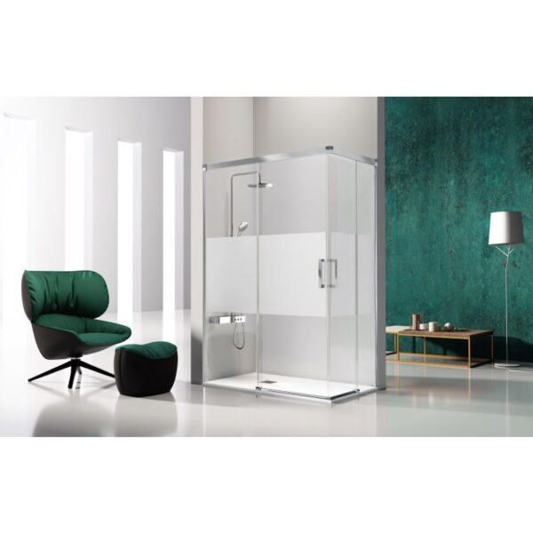 Mampara de ducha angular Glasé (GS607+GS607) Kassandra principal 6