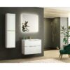 Conjunto mueble de baño fondo reducido 41cm Comet tirador dorado Coycama principal 0