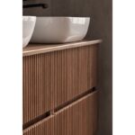 Conjunto mueble de baño con lavabo sobre encimera Etna Sanchís detalle 1