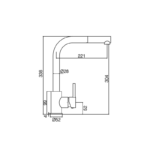 Grifo de cocina Malta Imex croquis 15