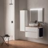 Conjunto mueble de baño con lavabo sobre encimera Glass Line Sanchís principal 0