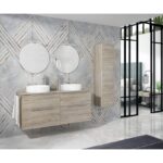 Mueble de baño con encimera de madera Galsaky Coycama principal 1