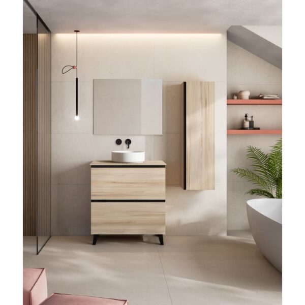 Mueble de baño con encimera de MDF Hidrófuga de madera Granada Visobath principal 2