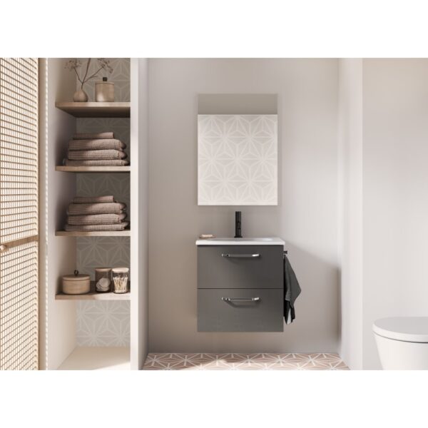 Conjunto completo mueble de baño fondo reducido 35 cm Hone Amizuva principal 4