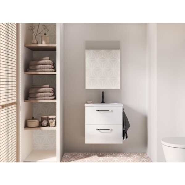 Conjunto completo mueble de baño fondo reducido 35 cm Hone Amizuva principal 1
