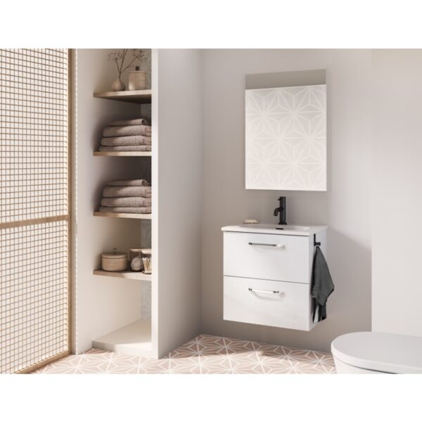 Conjunto completo mueble de baño fondo reducido 35 cm Hone Amizuva principal 5