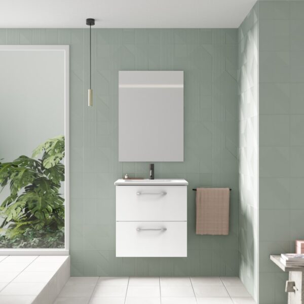 Conjunto completo mueble de baño fondo reducido 35 cm Hone Amizuva principal 2