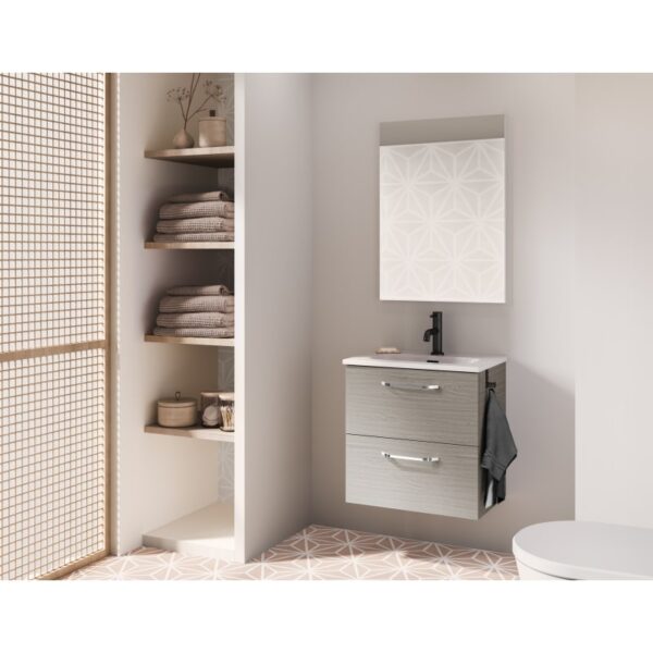 Conjunto completo mueble de baño fondo reducido 35 cm Hone Amizuva principal 7